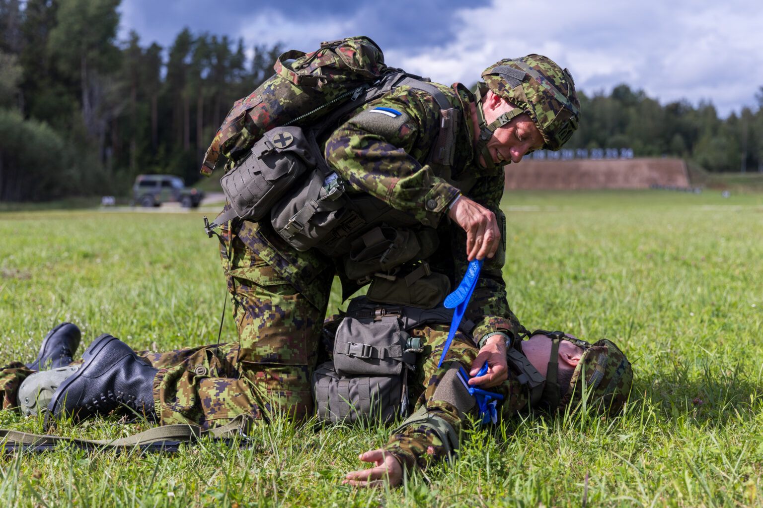 Учения "Ussisõnad" проходит по всей Эстонии в разное время. На снимке - учения в Пыхьяском подразделении территориальной обороны.