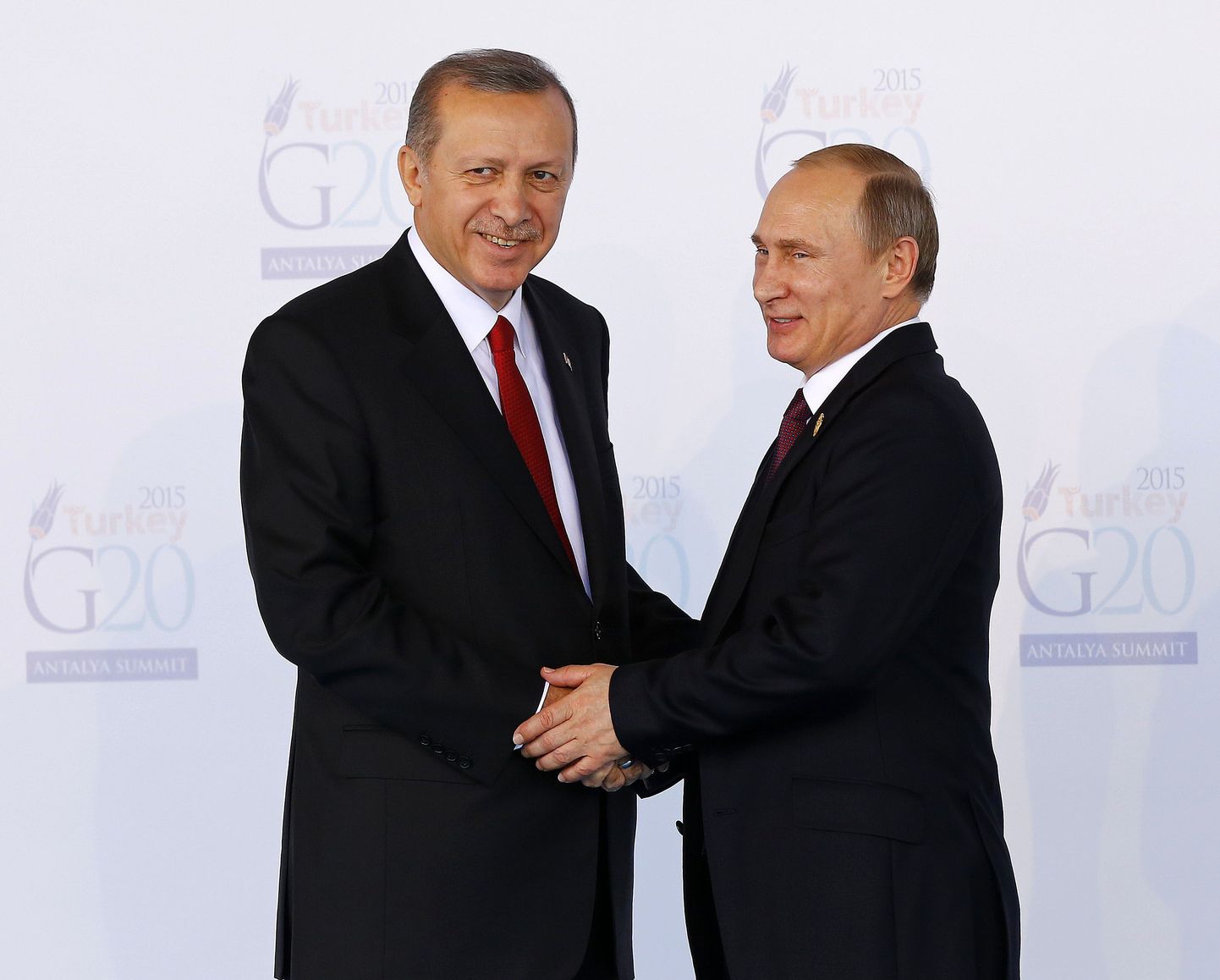 Türgi president Recep Tayyip Erdogan (V) ja Venemaa riigipea Vladimir Putin (P)