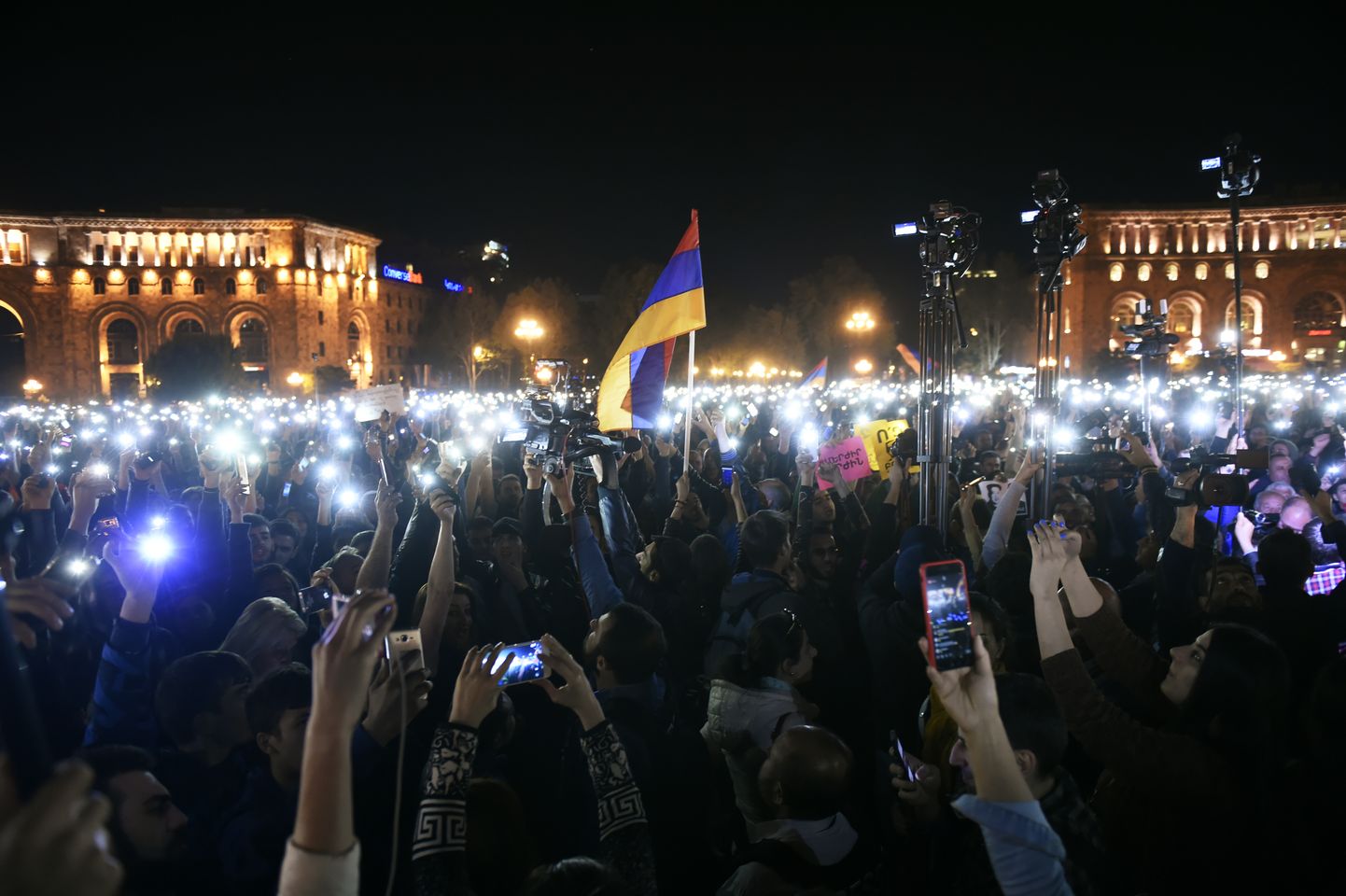 Opositsiooni meeleavaldus Jerevanis.