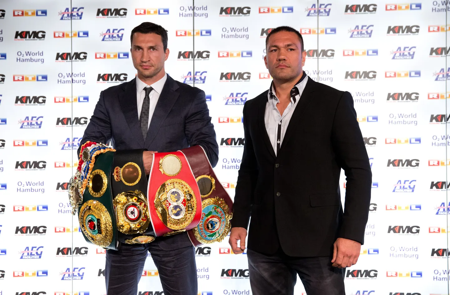 Vladimir Klitško (vasakul) ja Kubrat Pulev.