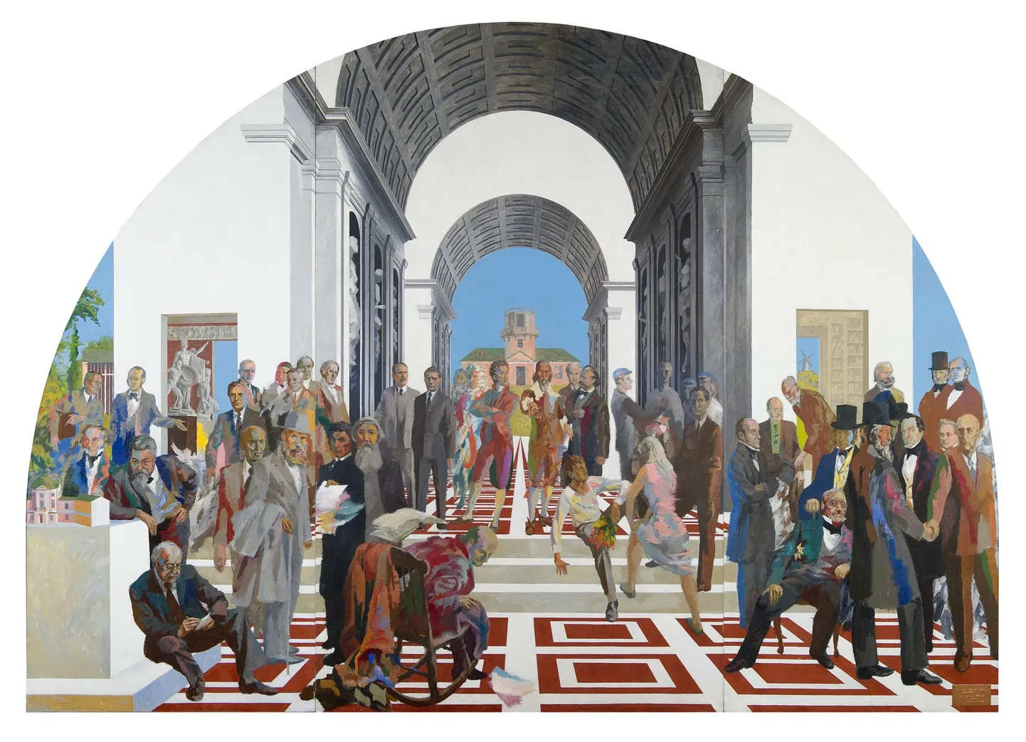 Enn Põldroosi maal "Universitas Tartuensis" (1982)