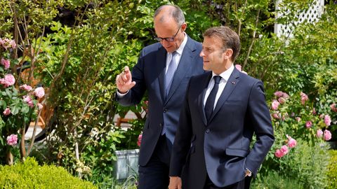 Merz in Macron sta se srečala v Berlinu, v ospredju NATO in trgovinski spori