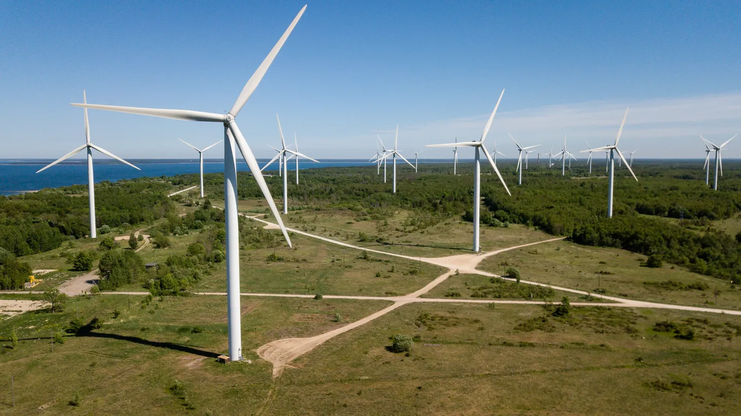 Eesti Energia omandatud tuulepark Paldiskis.