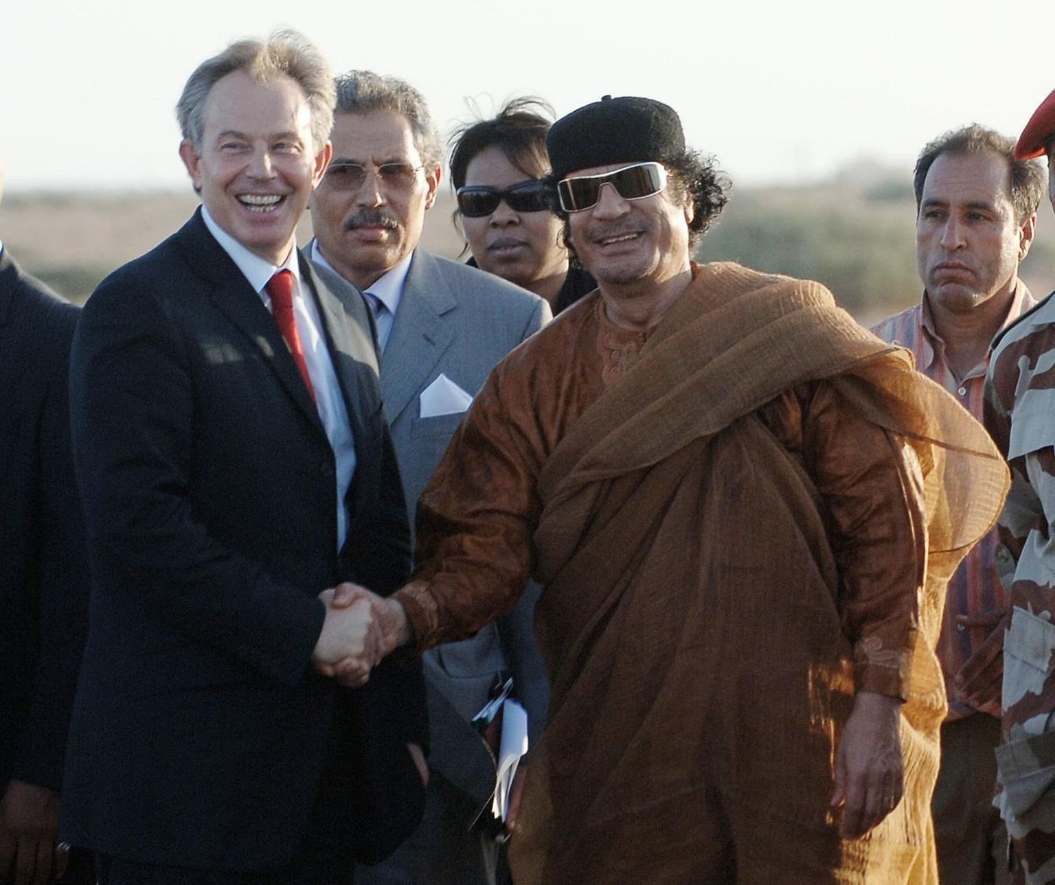 Tony Blair ja Muammar Gaddafi