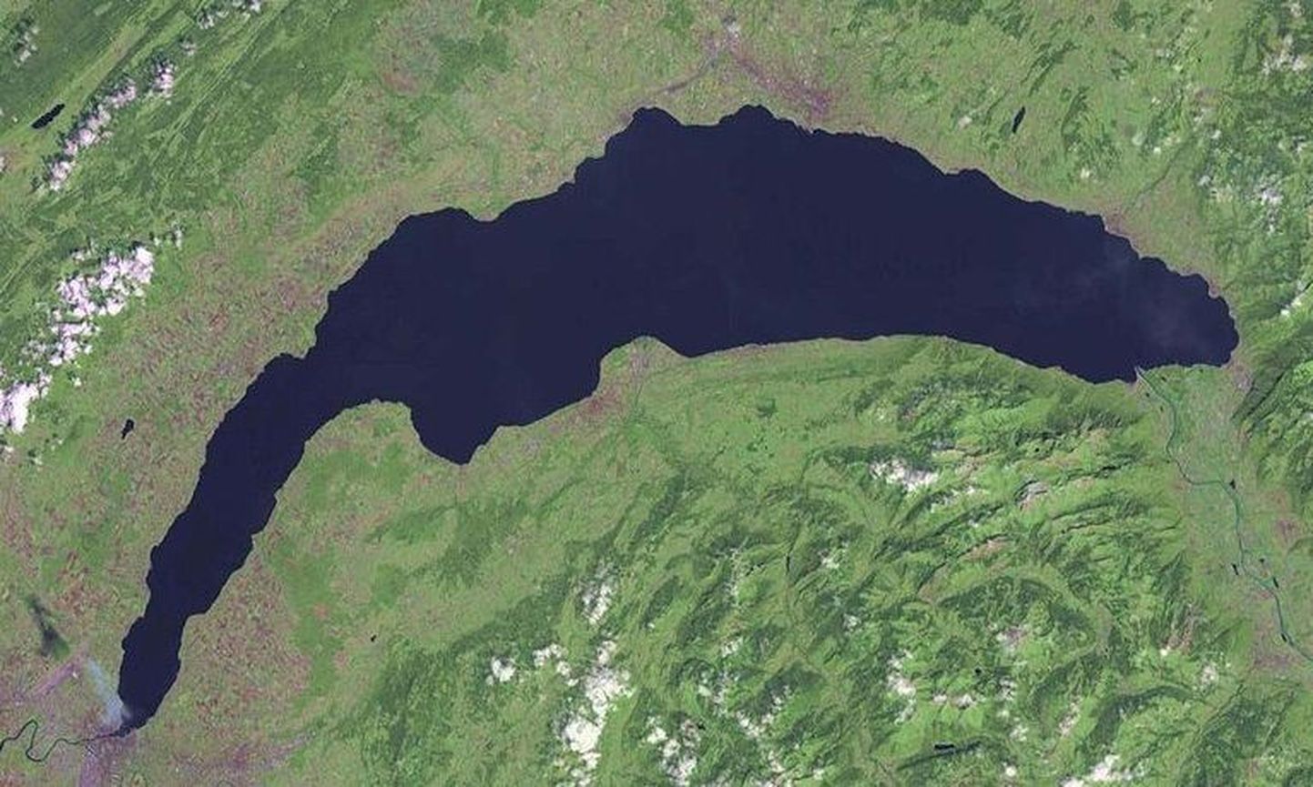 Genfi järv satelliitpildil