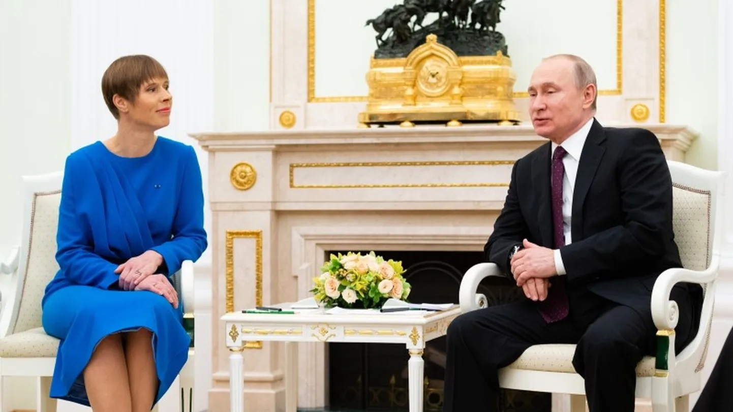Керсти Кальюлайд и Владимир Путин.