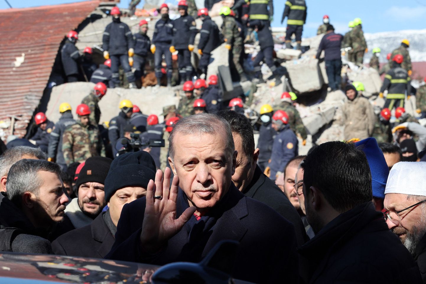 Türgi president Recep Tayyip Erdoğan käis ringreisil riigi kaguosas Kahramanmarase linnas.