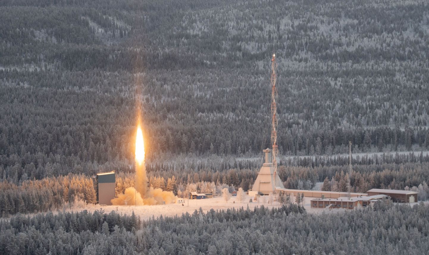 Suborbitaalse raketi SubOrbital Express3 start 23. novembril 2022 Põhja-Rootsis Jukkasjärvis Esrange'i kosmosekeskusest