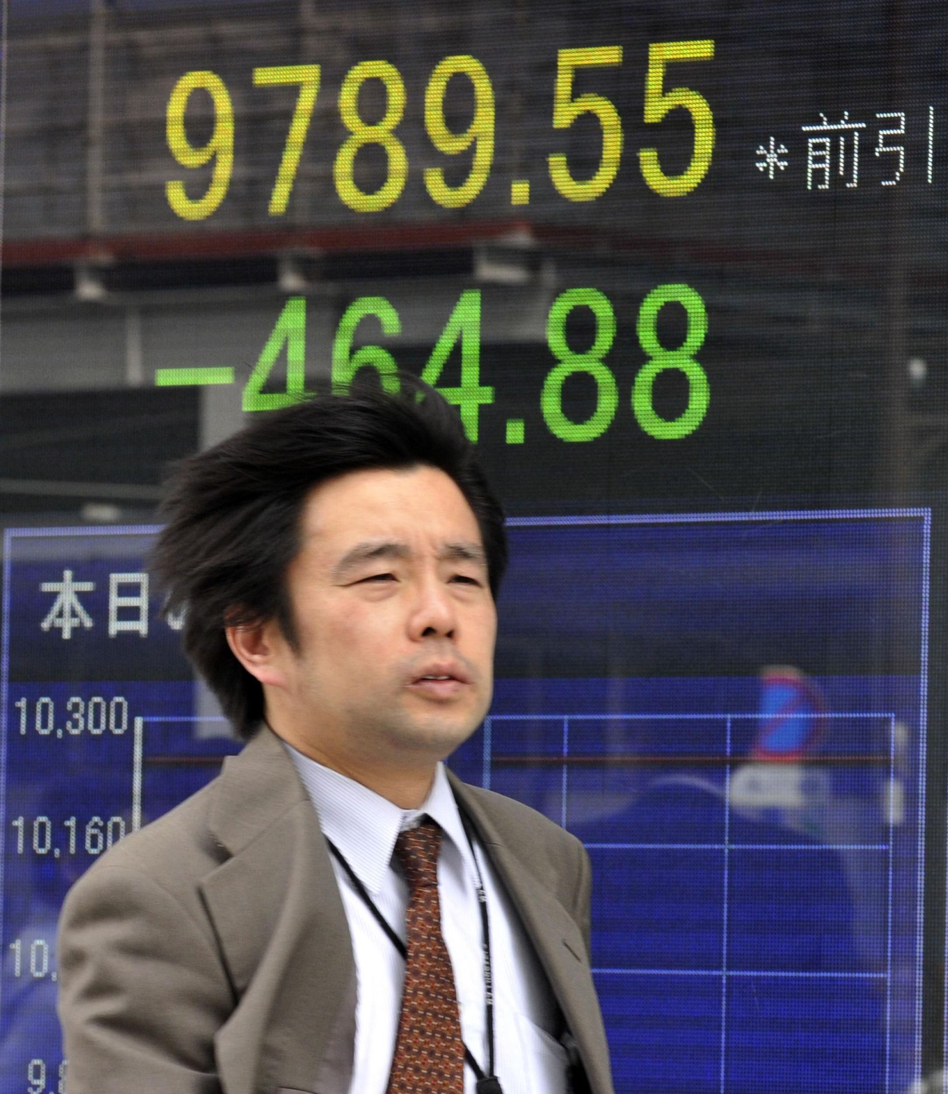 Maavärina ja tsunami tõttu langes Jaapani börs pea kuus protsenti