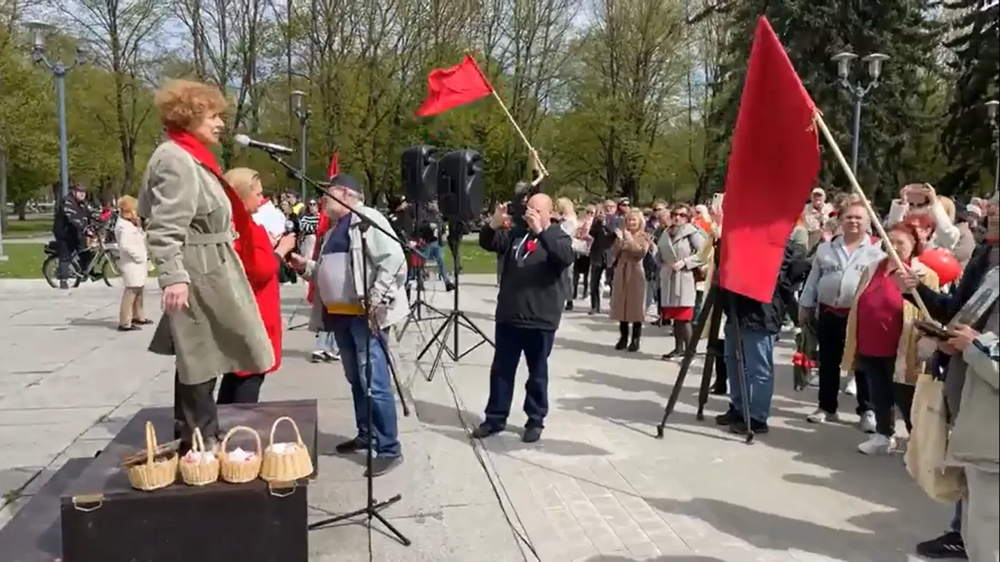 В Риге прошел протест против «русофобии».