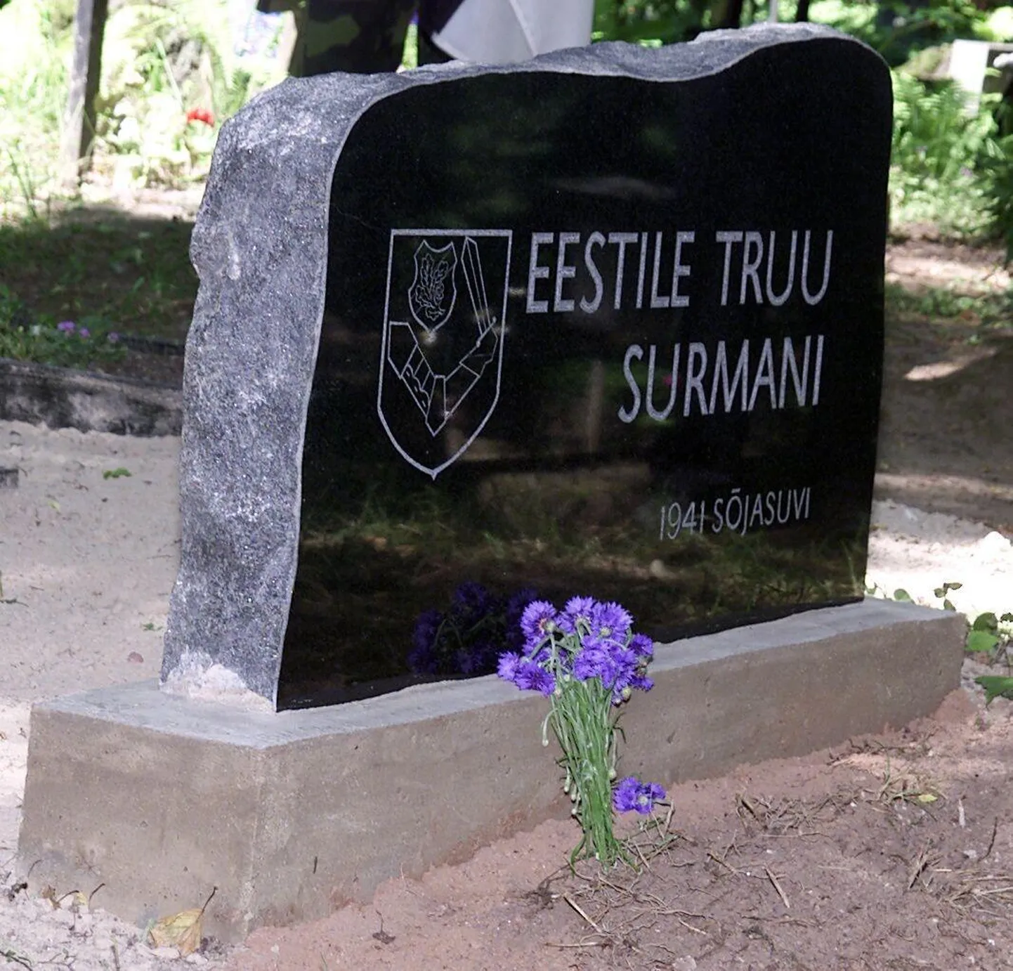 Mälestuskivi Liivamäe lahingus langenutele.