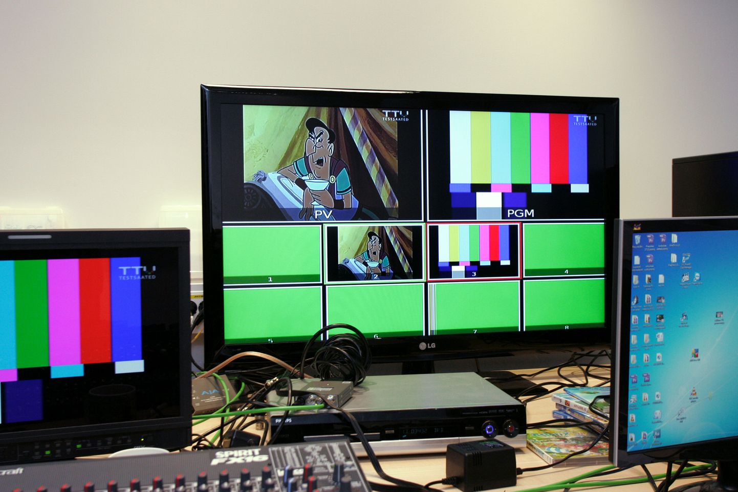 Tallinna televisiooni telestuudio sisustamine.