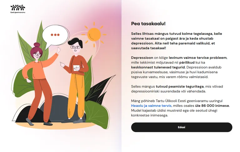«Pea tasakaalu!» aitab mõista, mis suurendab depressiooni haigestumise riski ja mis seda vähendab.