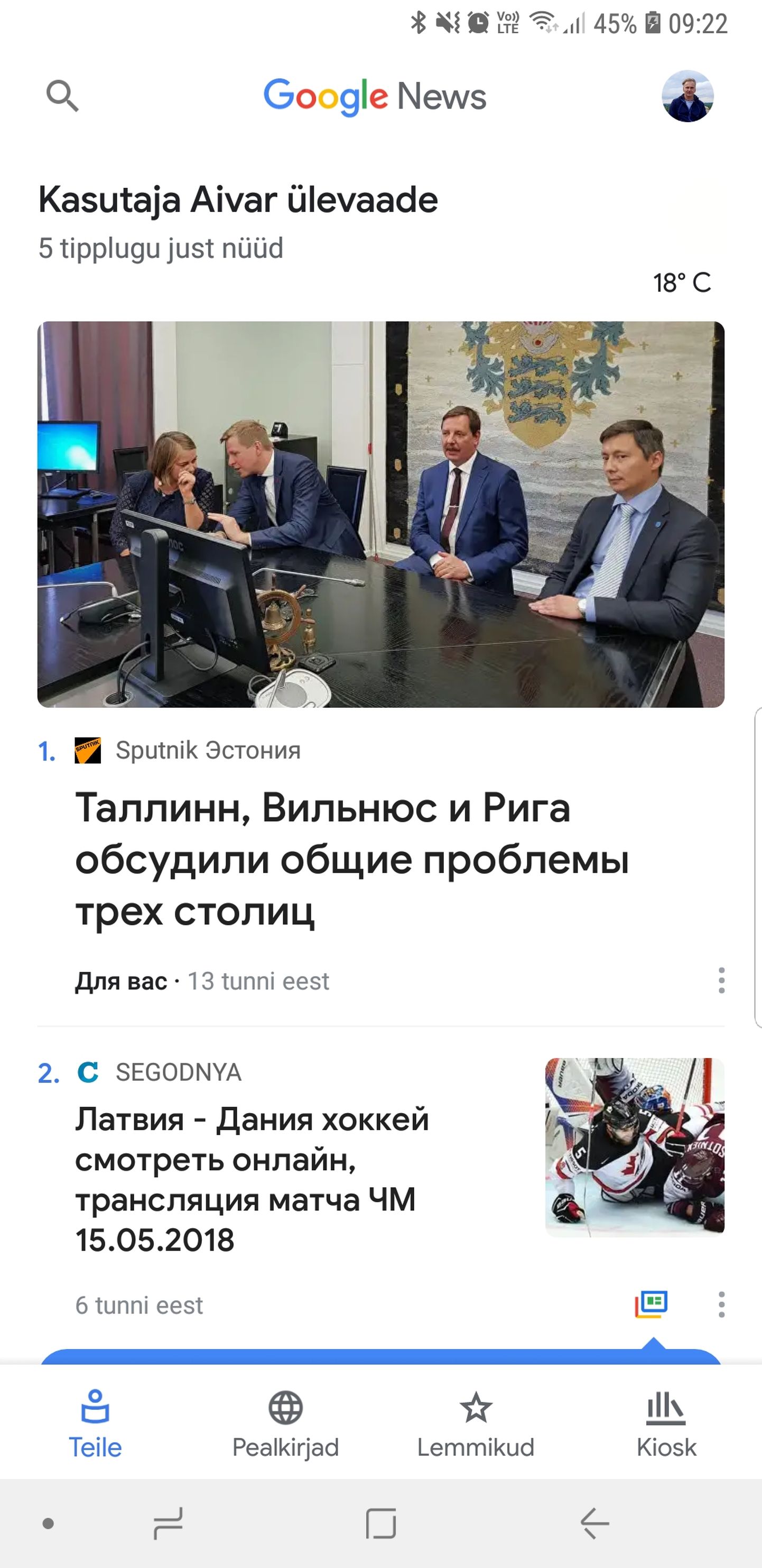 Google News pakub eestlastele Vene propagandat