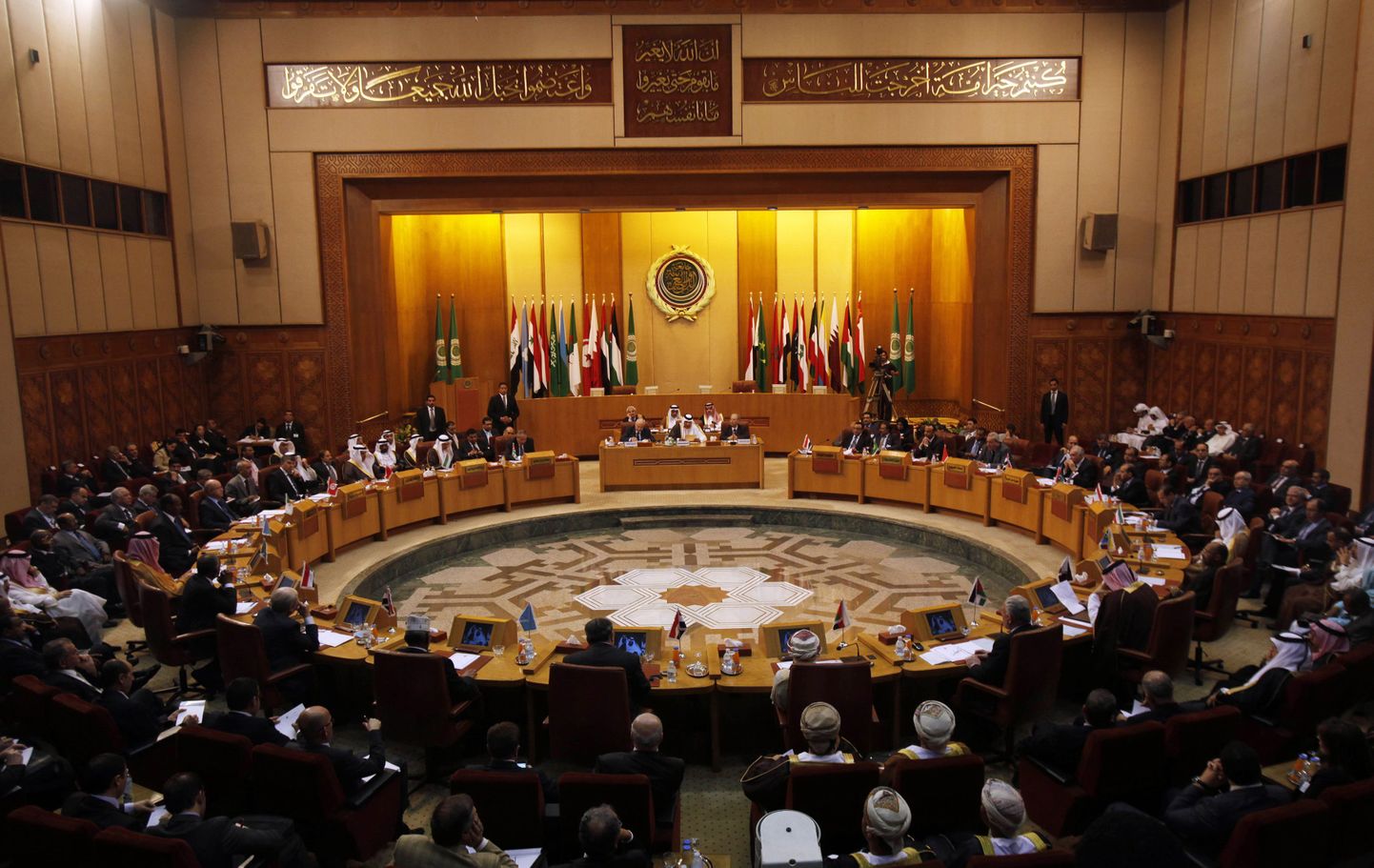 Araabia Liiga välisministrid eile ühenduse peakorteris Kairos.