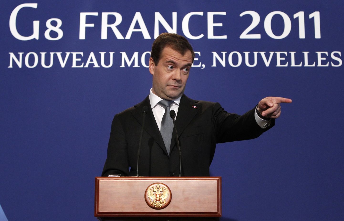 Dmitri Medvedev Prantsusmaal Deauville’is.