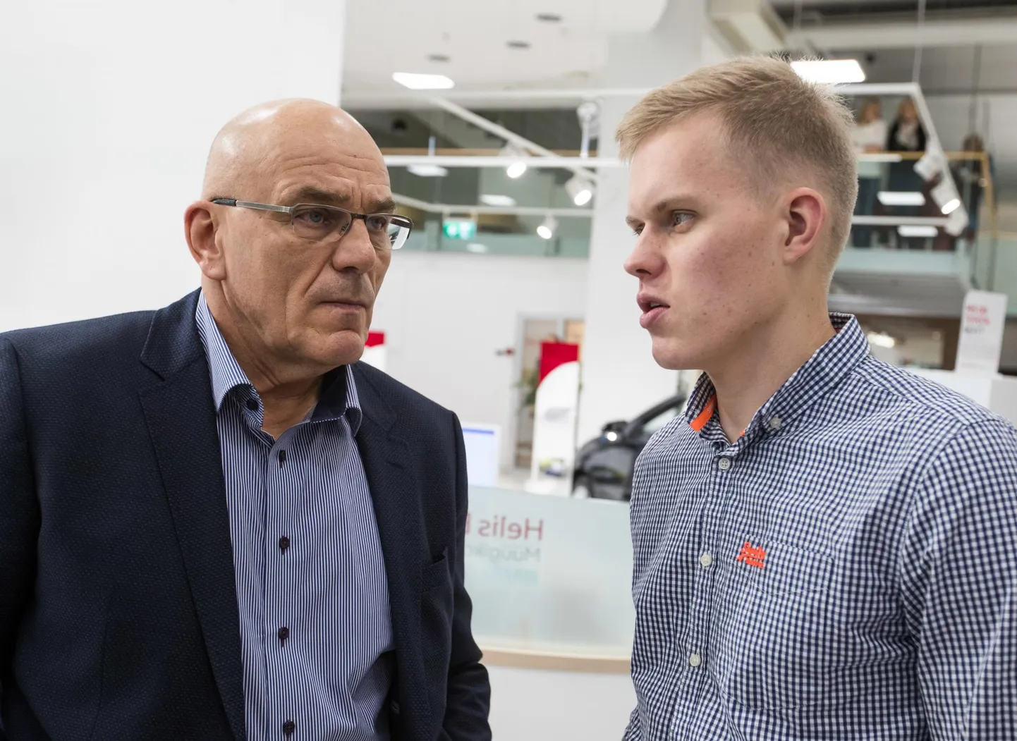 Oleg Gross (vasakul) ja valitsev autoralli maailmameister Ott Tänak.