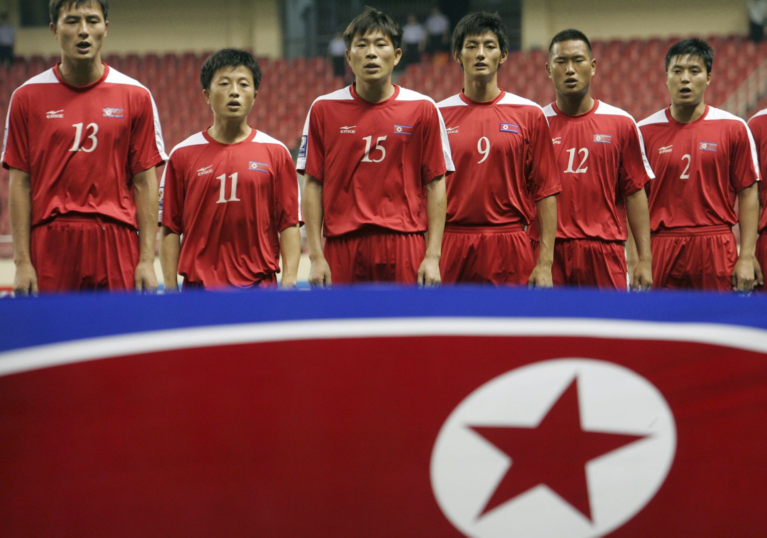 Põhja-Korea jalgpallurid 2010. aasta MM-finaalturniiril.