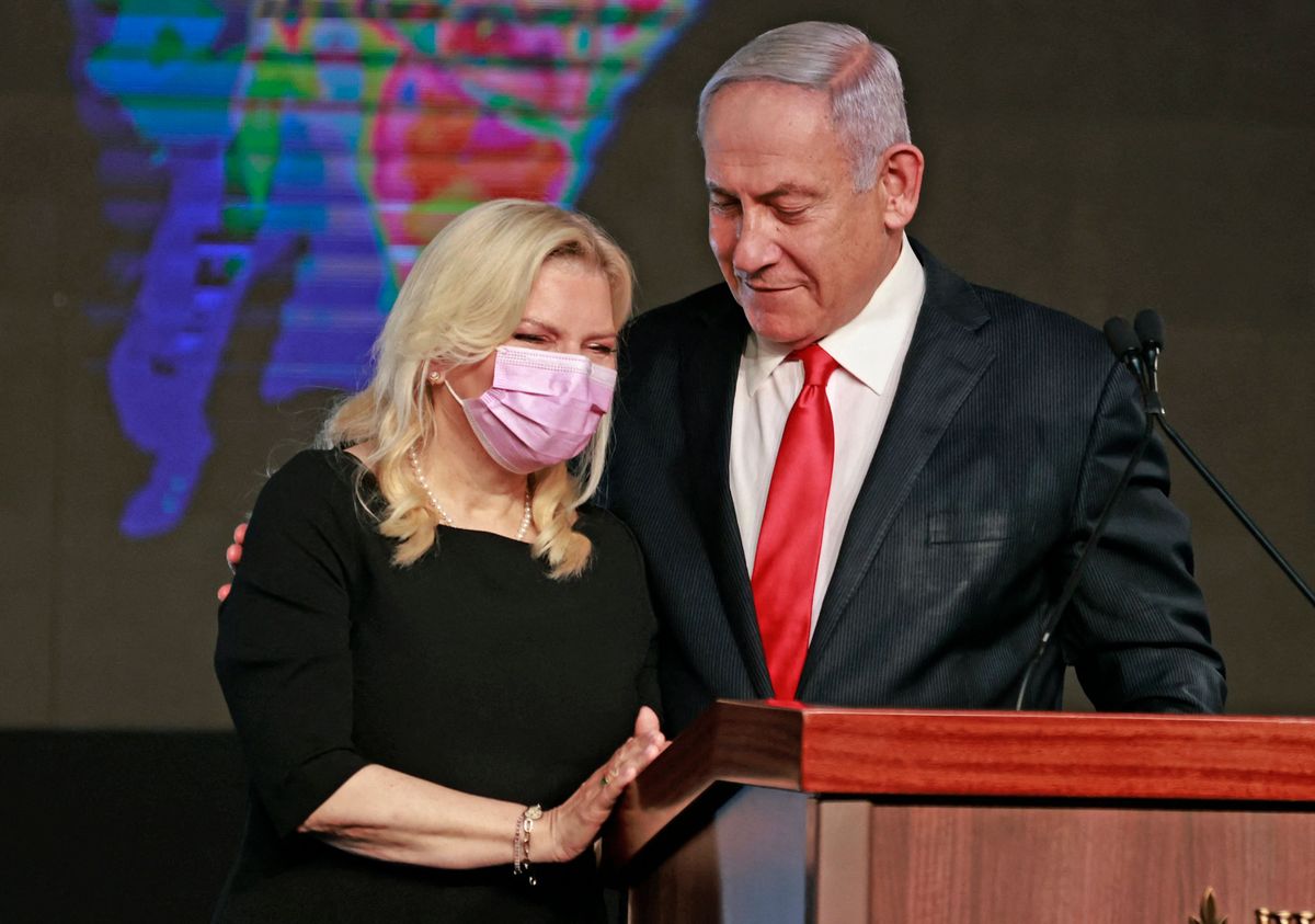 Iisraeli peaminister Benjamin Netanyahu koos oma naise Saraga.