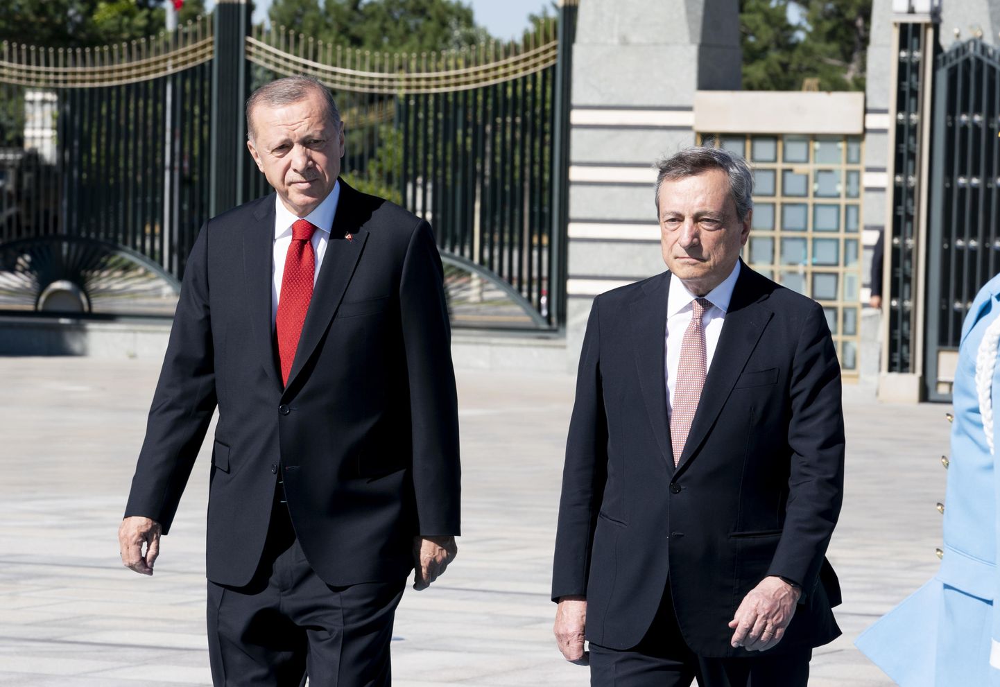 Türgi president Recep Tayyip Erdoğan ja Itaalia peaminister Mario Draghi 5. juulil Ankaras.
