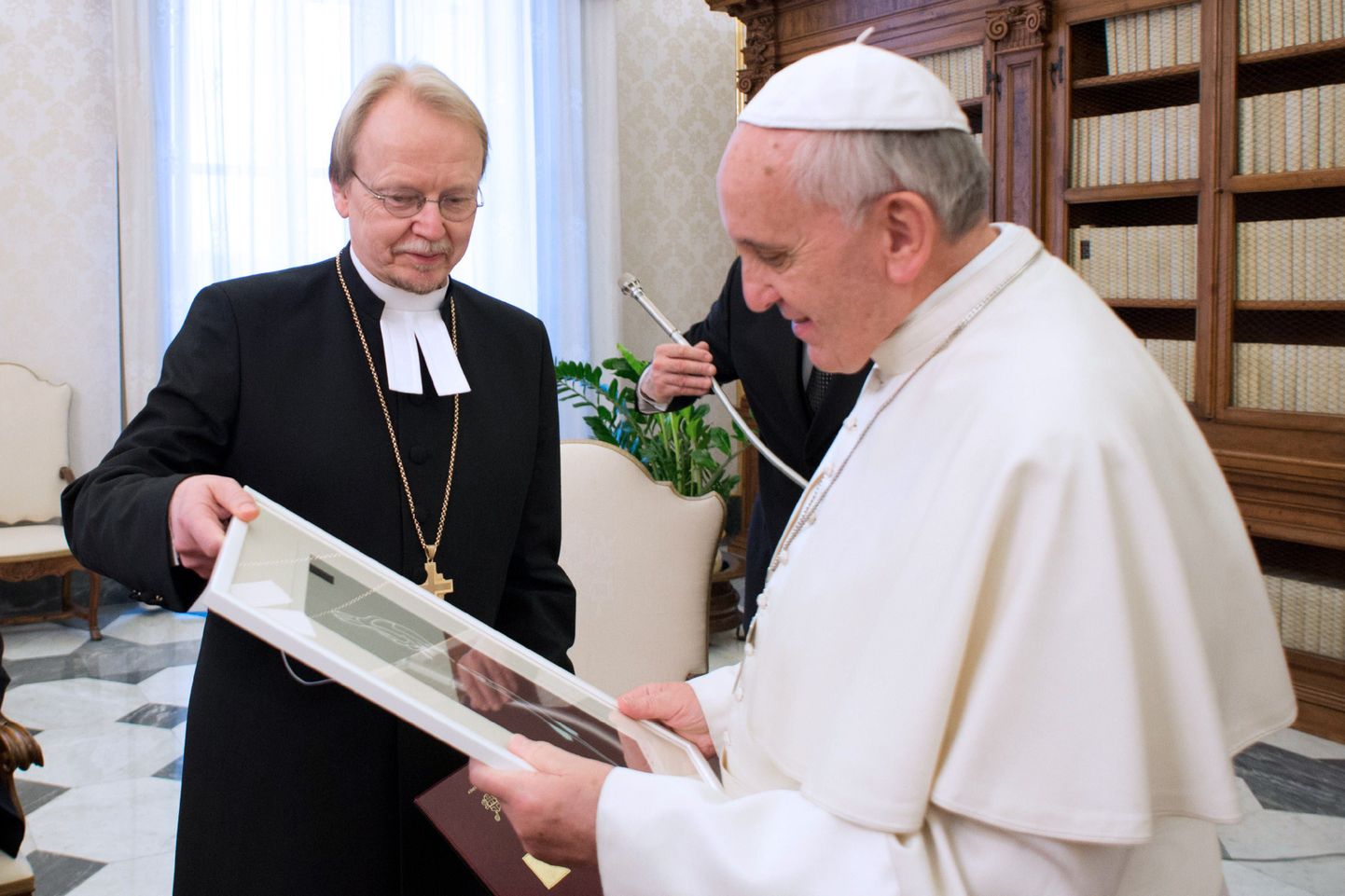 Soome luterikiriku peapiiskop Kari Mäkinen  kohtus aasta alguses paavst Franciscusega.