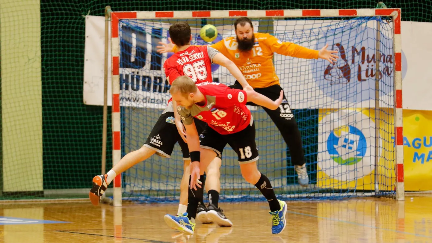 Eston Varusk Serviti väravas tegi ka seekord väravas suurepärast tööd. FOTO: Helin Potter
