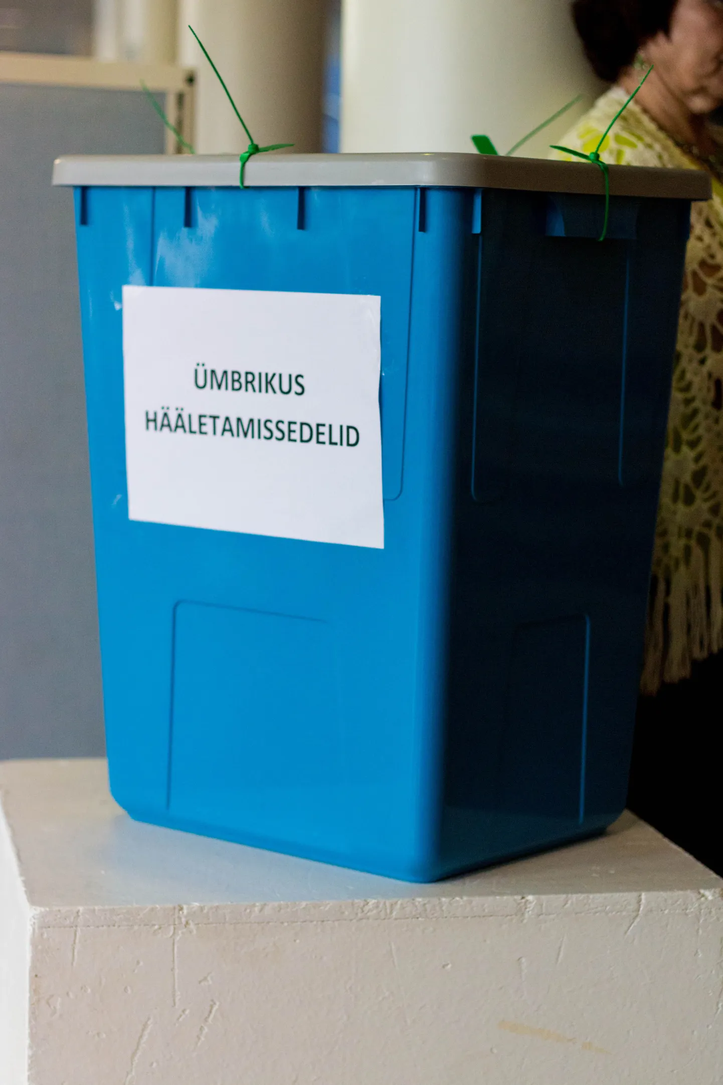 Kohalikud valimised 2017. Eelhääletamine valimisjaoskonnas.