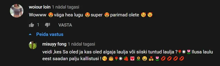 Mitmed kommentaarid kordusid.