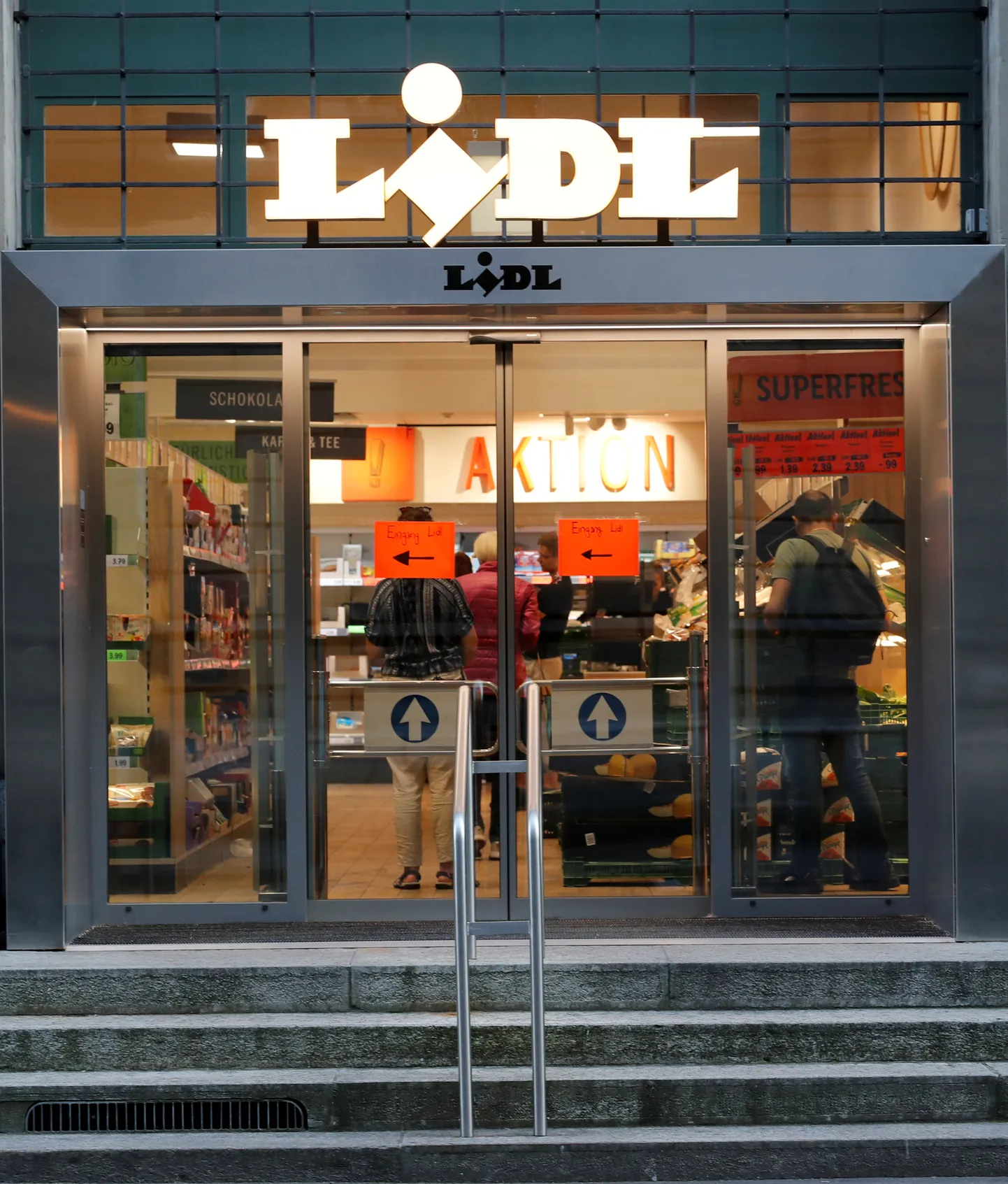 Магазин Lidl в Цюрихе.
