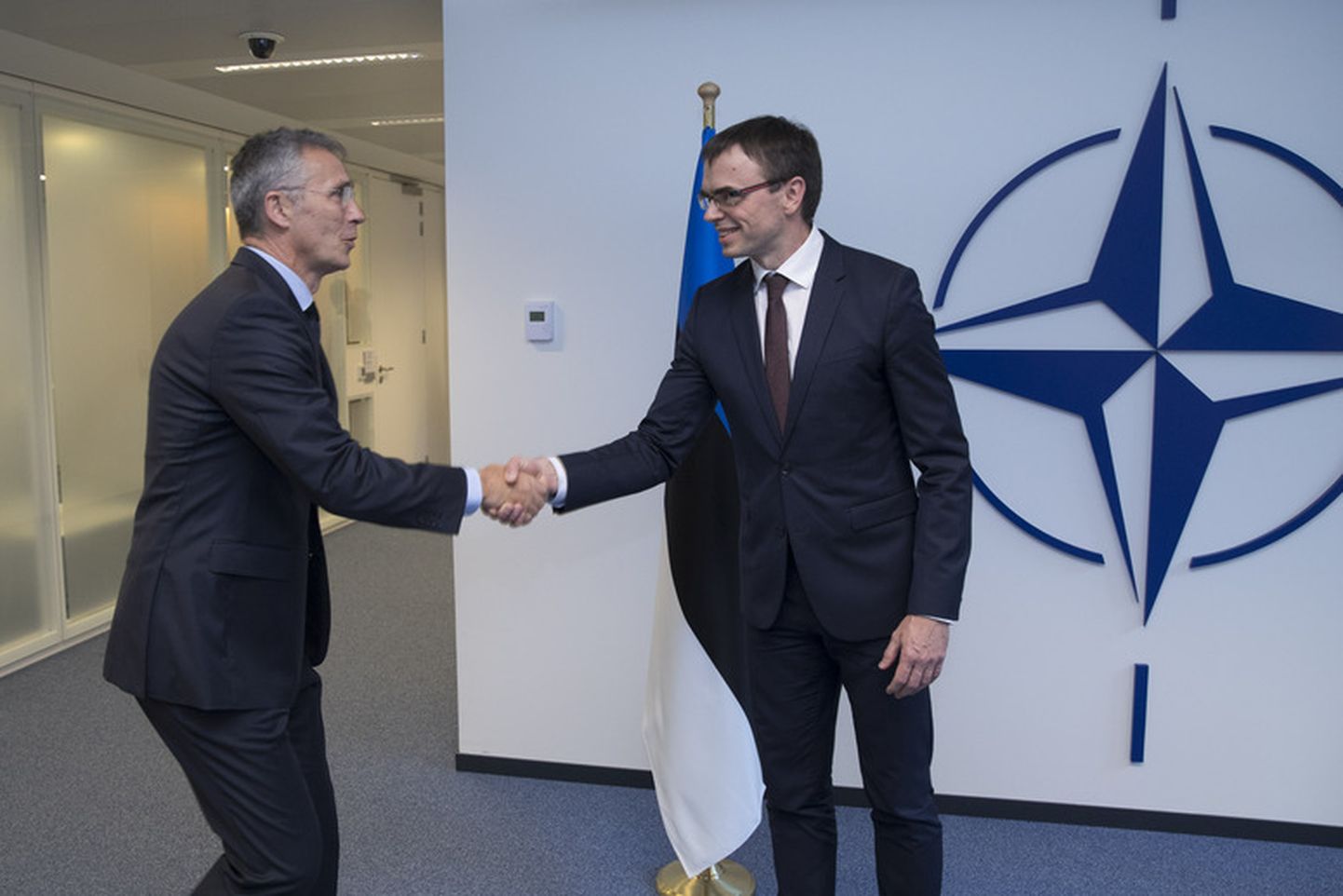 Välisminister Sven Mikser NATO peasekretär Jens Stoltenbergi