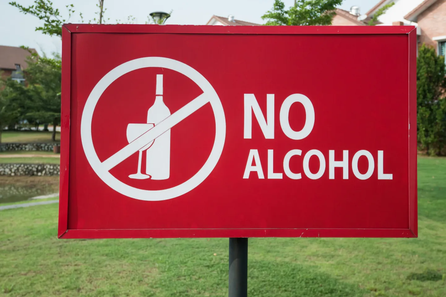 Alkoholivaba tsooni pilt. Foto on illustreeriv
