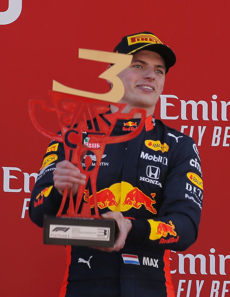 Max Verstappen on 2019. aastal kerkinud poodiumi kolmandale astmele kaks korda.