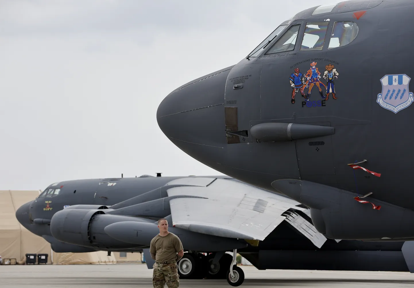 USA strateegilised pommitajad B-52. Foto on illustreeriv.