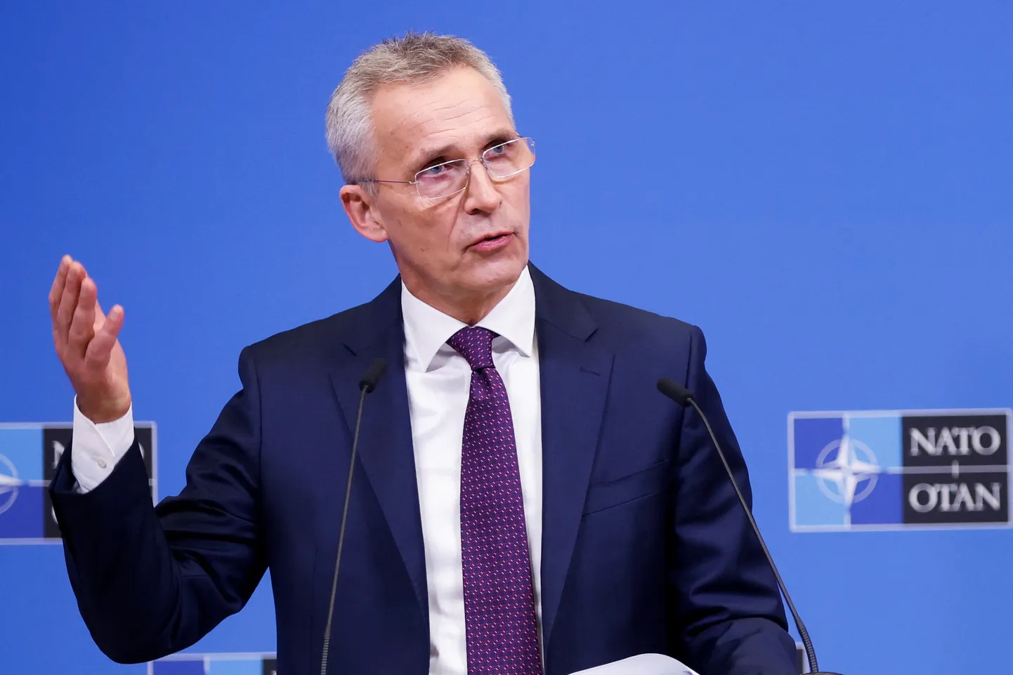 NATO peasekretär Jens Stoltenberg Brüsselis 21. märts 2023.