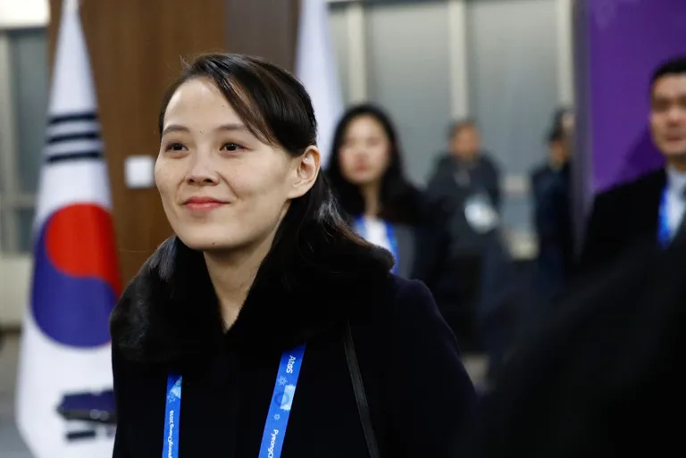 Põhja-Korea liidri Kim Jong-uni õde Kim Yo-jong 2018 Lõuna-Korea Pyeongchangi taliolümpiamängudel.