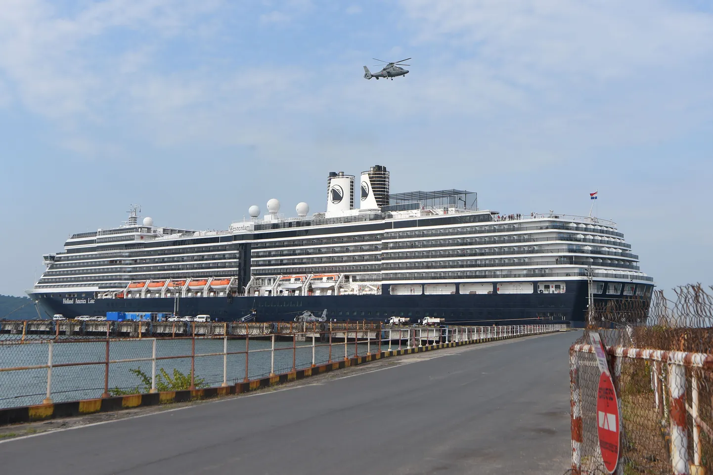 Kruiisilaev MS Westerdam Kambodžas Sihanoukville'is