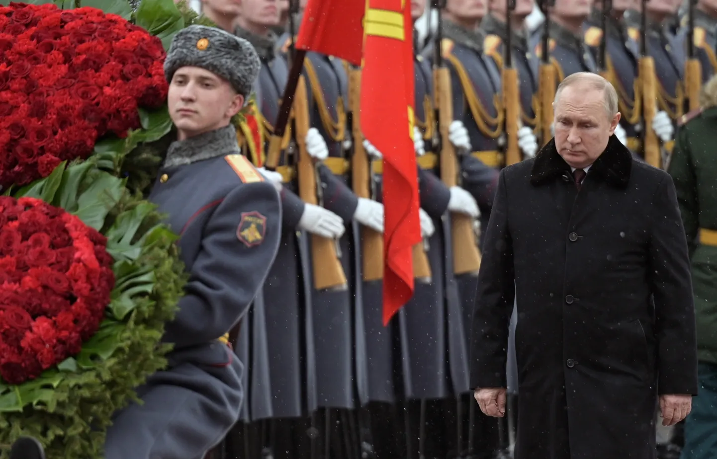 Vladimir Putin 23. veebruaril Kremlis toimunud paraadil.