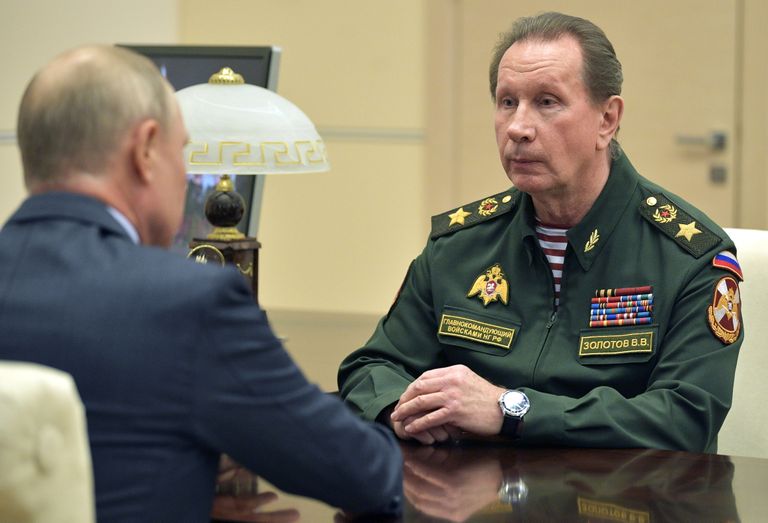Viktor Zolotov kohtumas president Vladimir Putiniga.