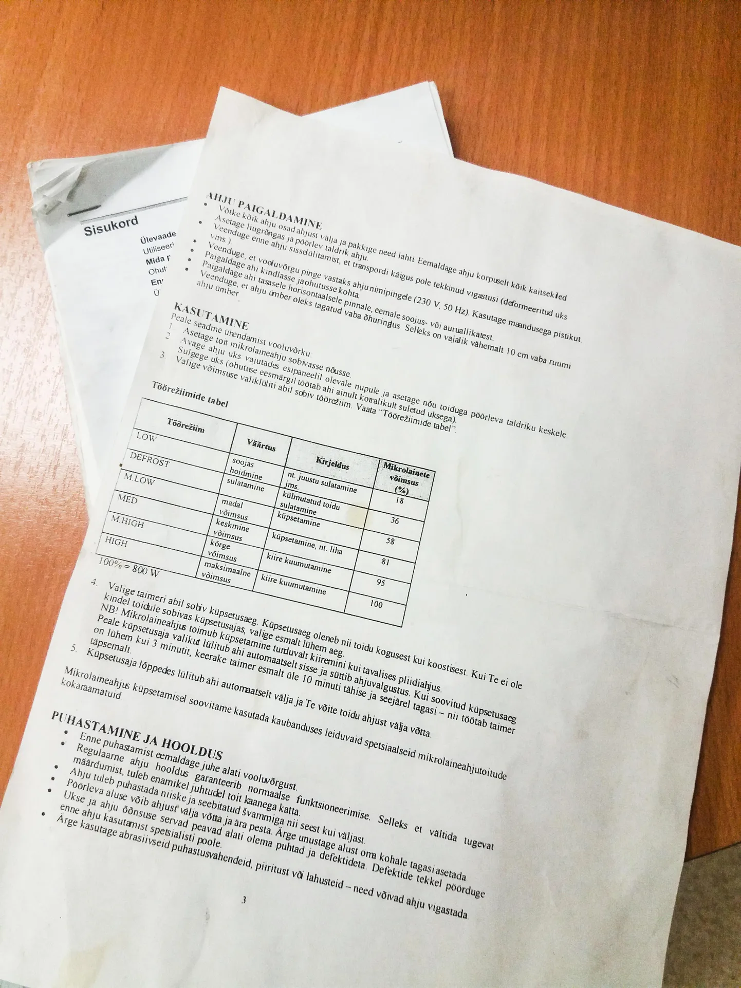 Tarbijakaitseamet soovitab juba ostu sooritades veenduda, kas eestikeelne kasutusjuhend on olemas ning vajadusel küsida seda müüjalt.