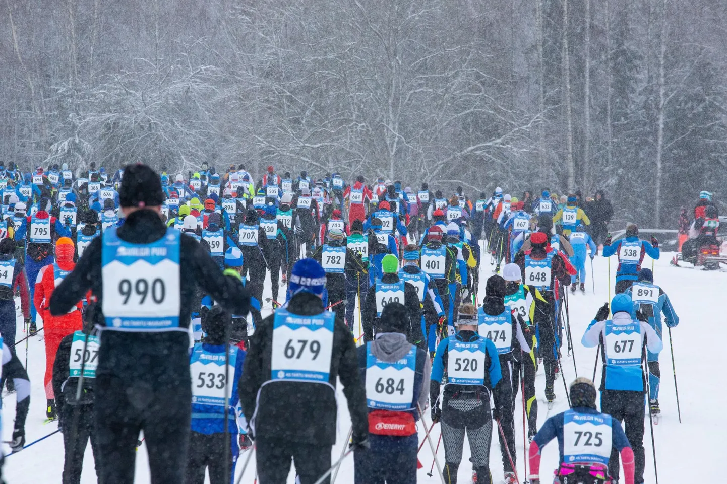 Stardimelu Tehvandi staadionil. Minna on veel 63 kilomeetrit.