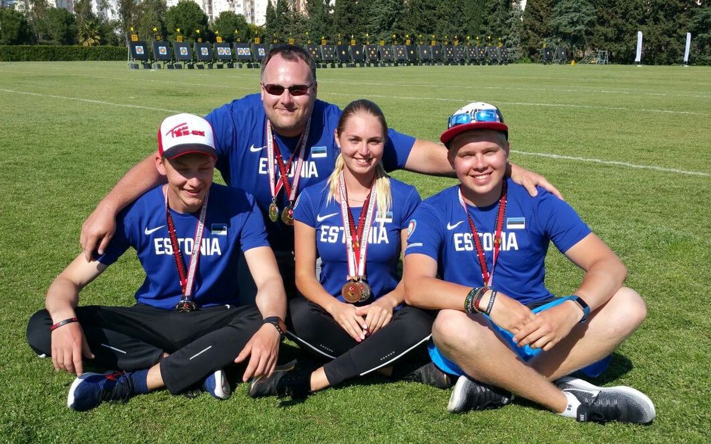 Medalistid Oona, Kaasik, Parnat ja Kivilo.