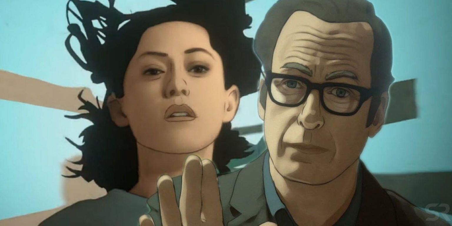 Rosa Salazar ja Bob Odenkirk animasarjas «Undone» 