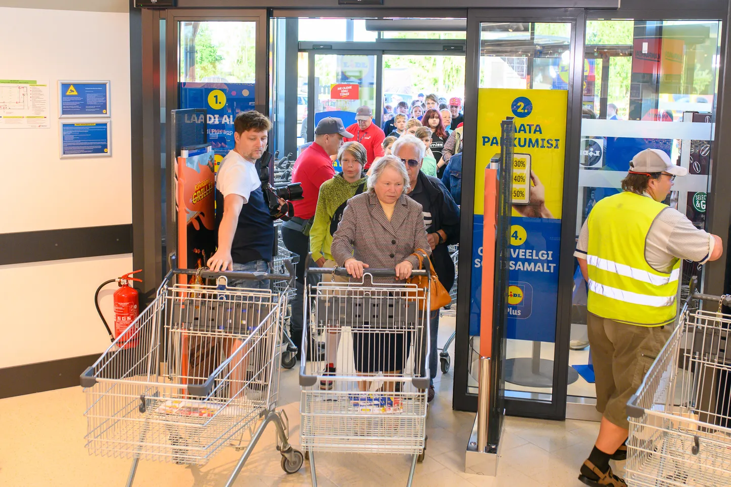 Kuressaare Lidli avamine.