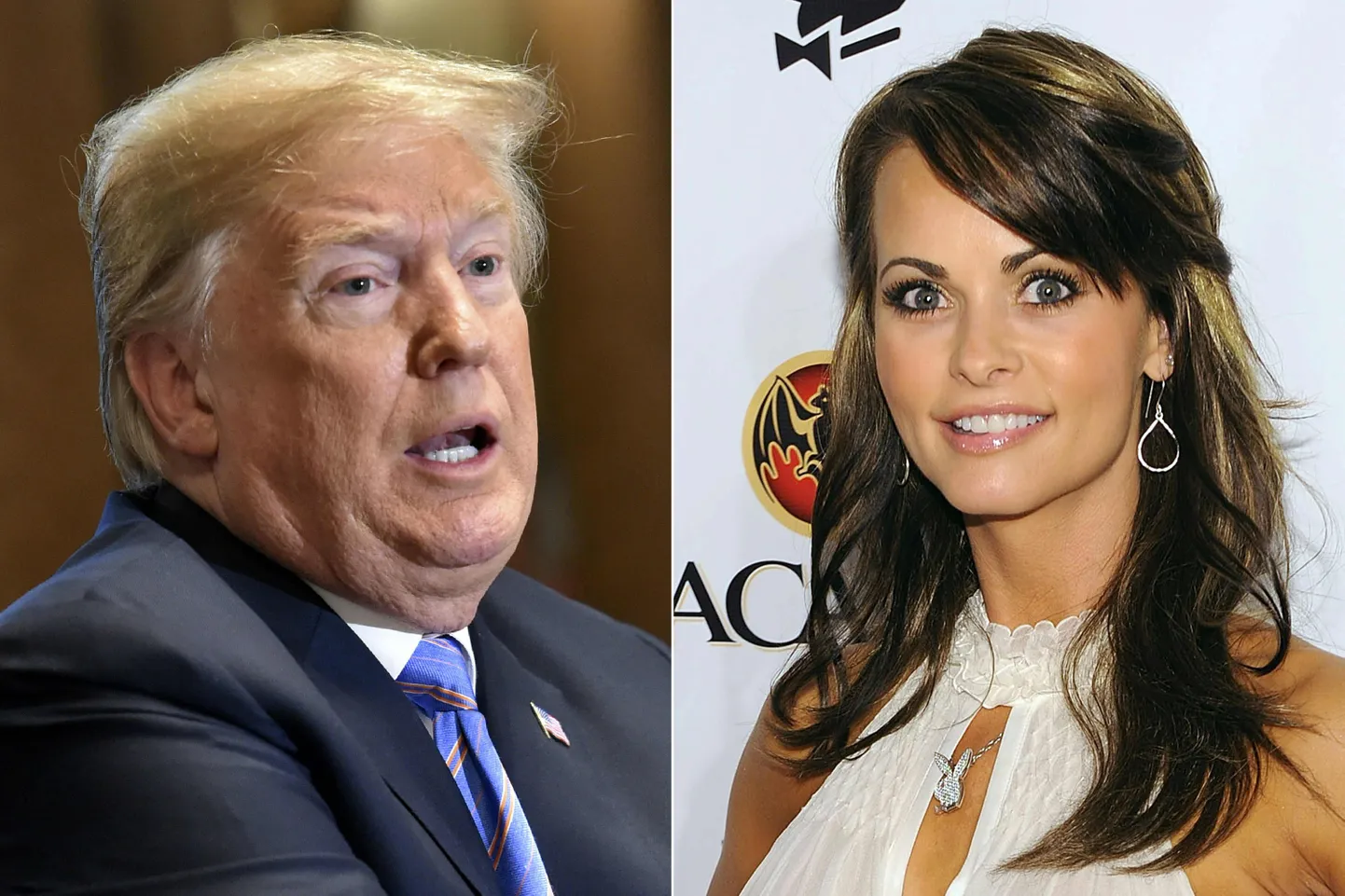 USA President Donald Trump ja Playboy modell Karen McDougal.