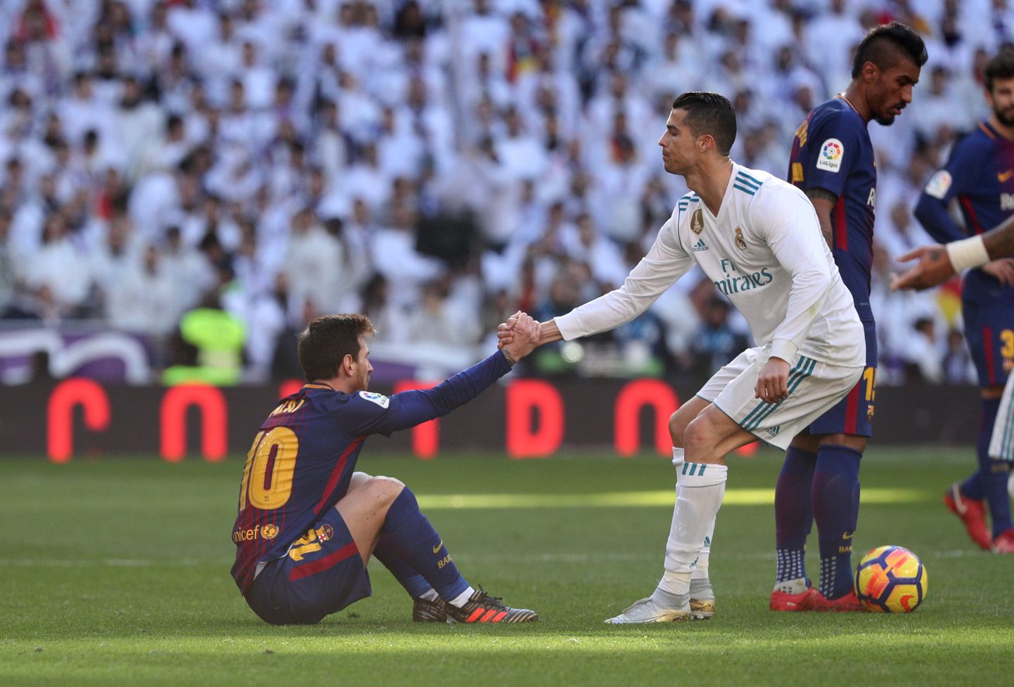 Cristiano Ronaldo (paremal) ja Lionel Messi.