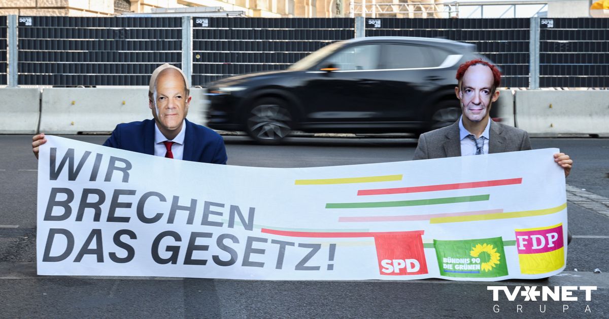 VIDÉO ⟩ En Allemagne, des militants pour le climat ont bloqué la circulation ;  les transporteurs de fret ne le supportent pas