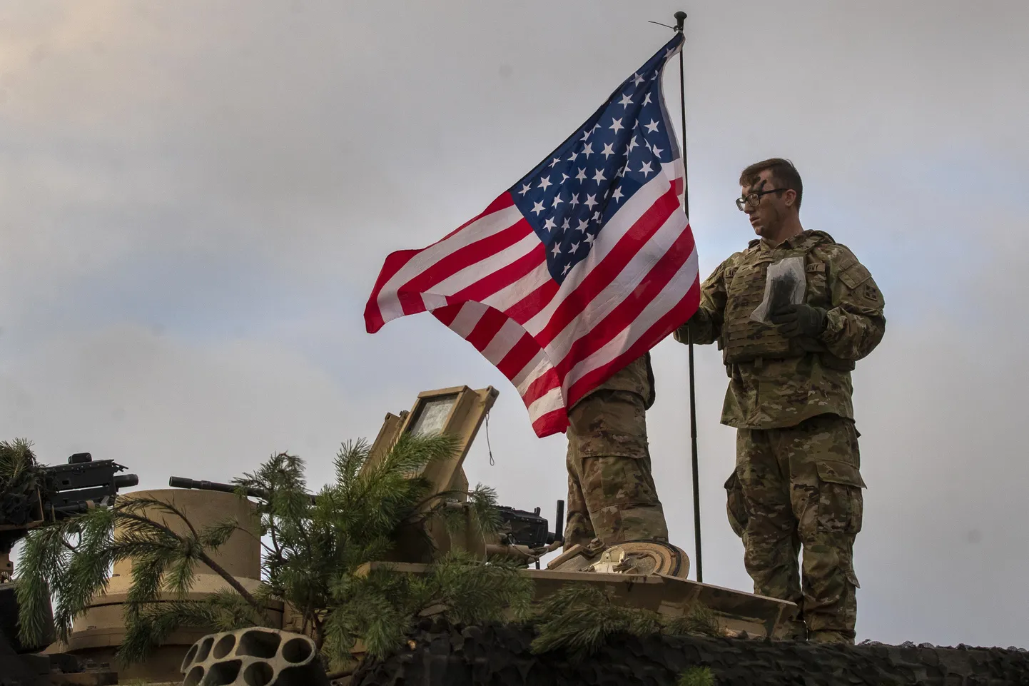 USA sõjaväe liikmed osa võtmas NATO õppusel Iron Wolf 2022 Pabradė polügoonil.