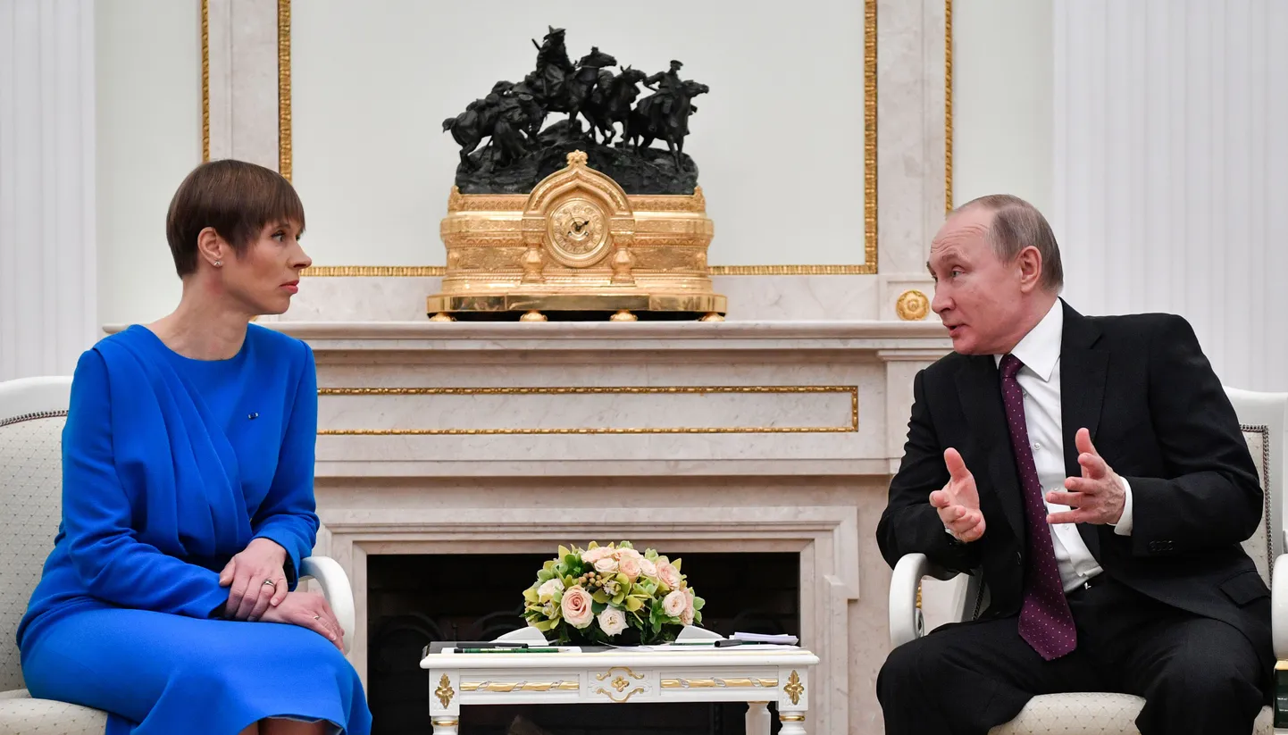 Керсти Кальюлайд и Владимир Путин.