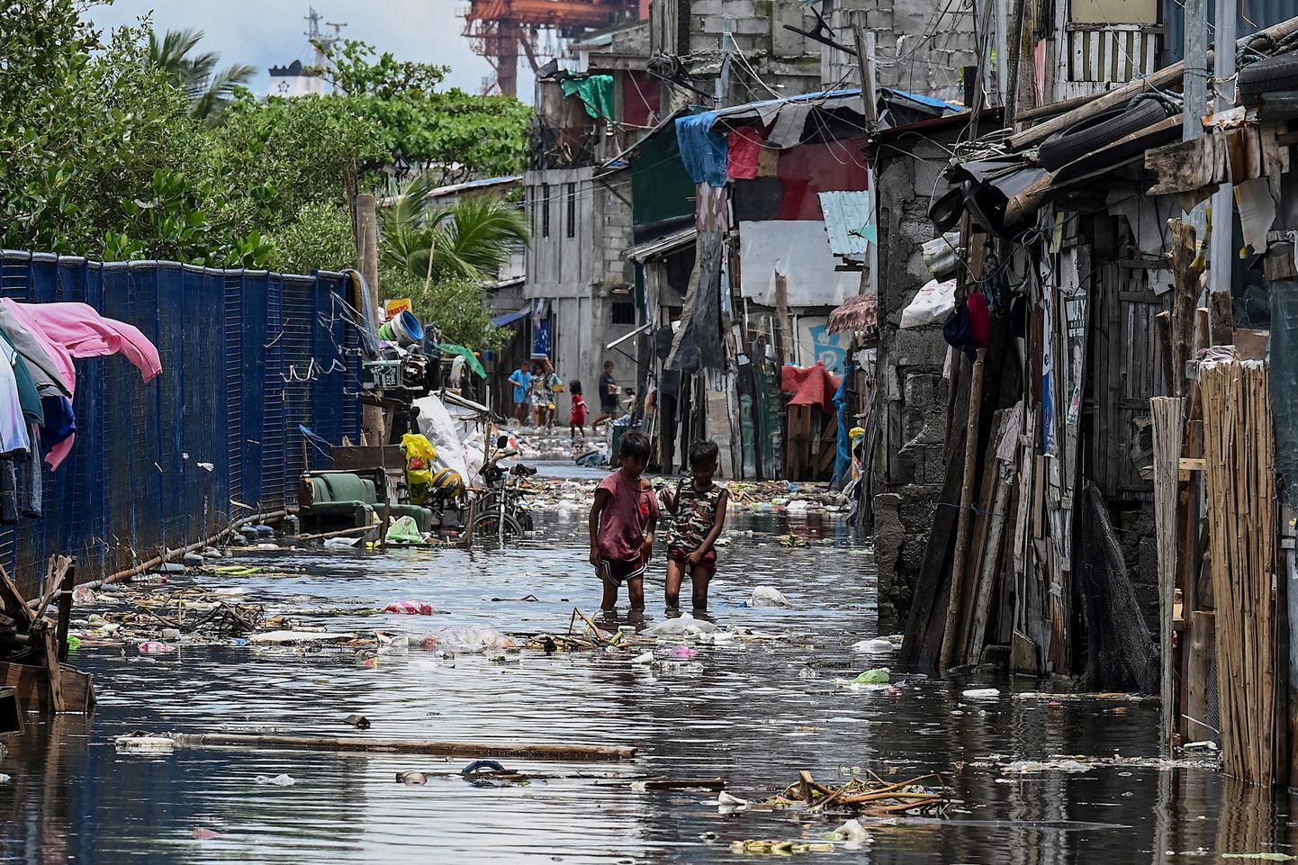 Manila üks suurimaid slumme Baseco, Filipiinidel