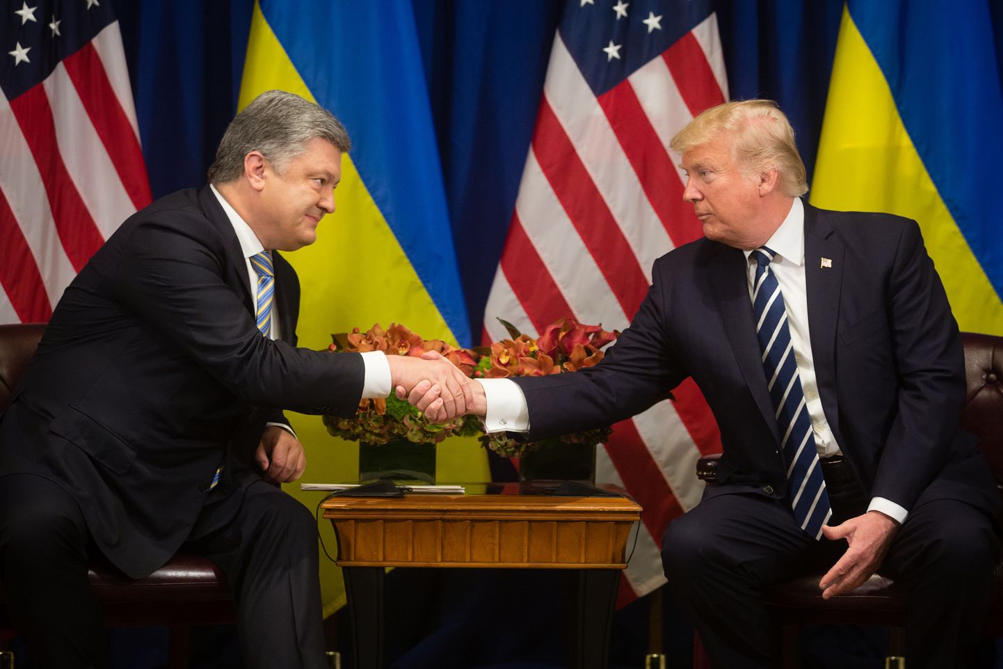 Petro Porošenko ja Donald Trumpi kohtumine New Yorgis.